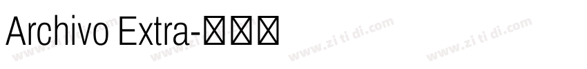 Archivo Extra字体转换